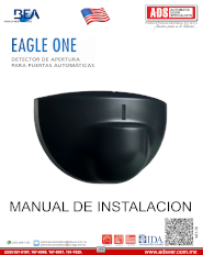 Manual de Instalacion BEA EAGLE ONE, ADS Puertas y Portones Automaticos S.A. de C.V.
